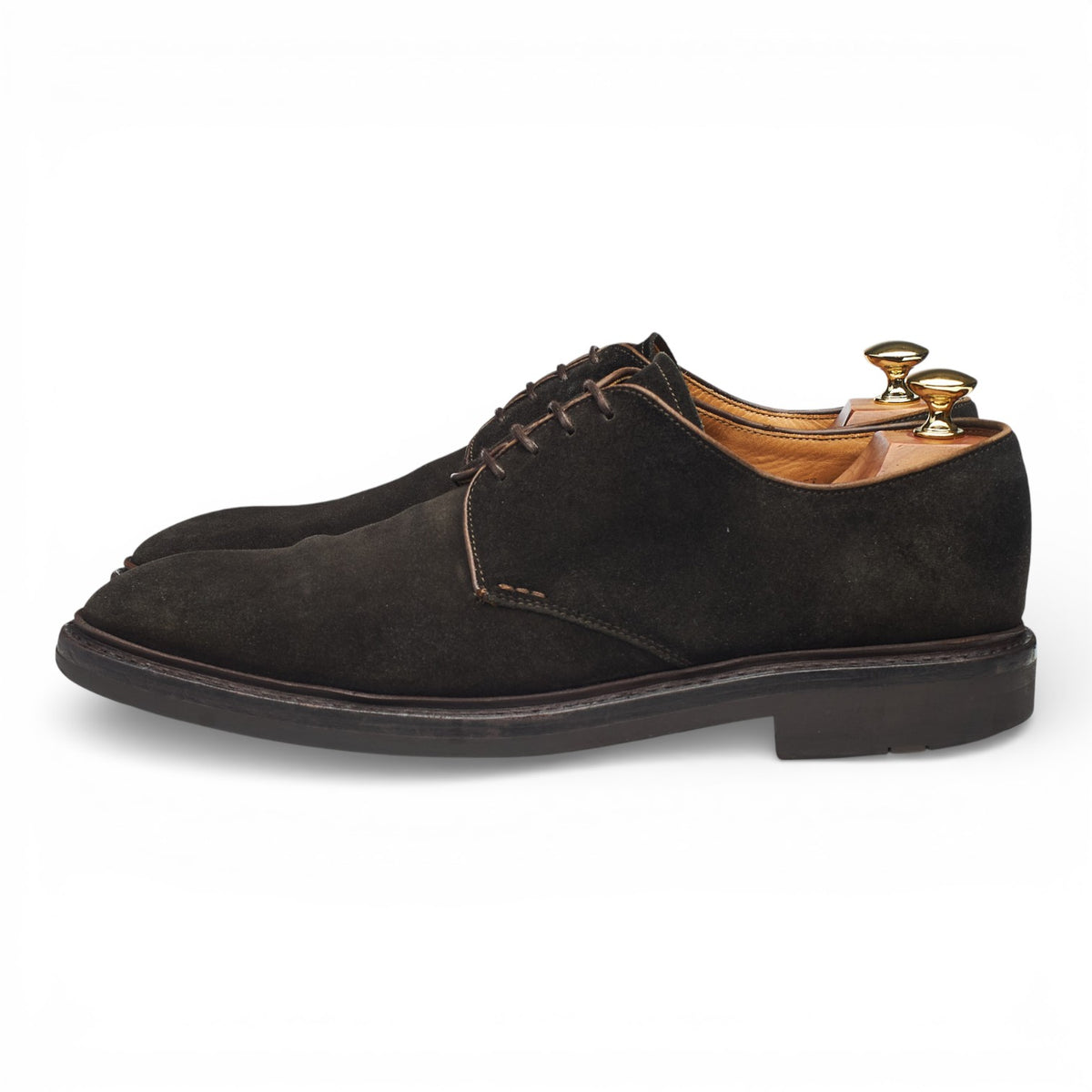 'Fustet' Dark Brown Suede Derby UK 8.5