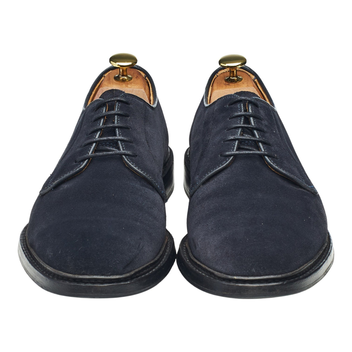 'Robert' Navy Blue Suede Derby UK 8.5
