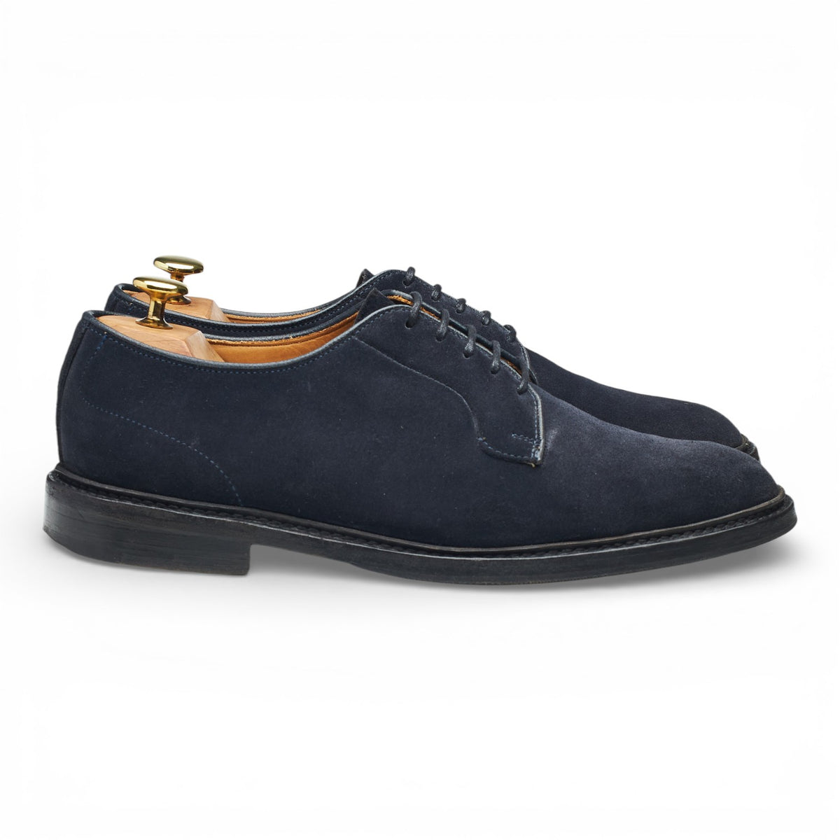'Robert' Navy Blue Suede Derby UK 8.5