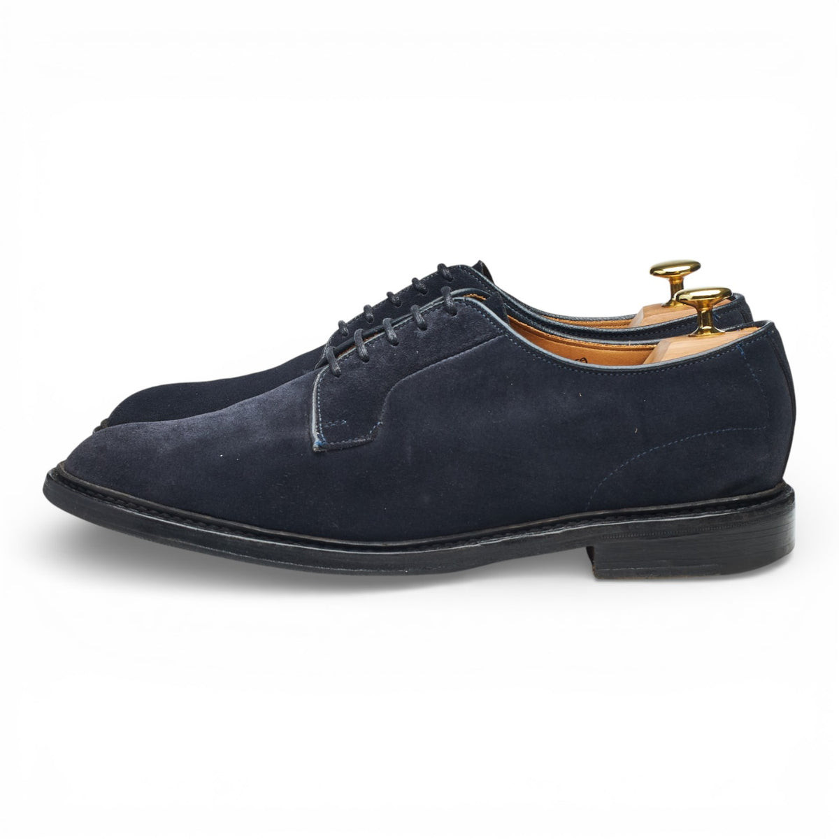 'Robert' Navy Blue Suede Derby UK 8.5