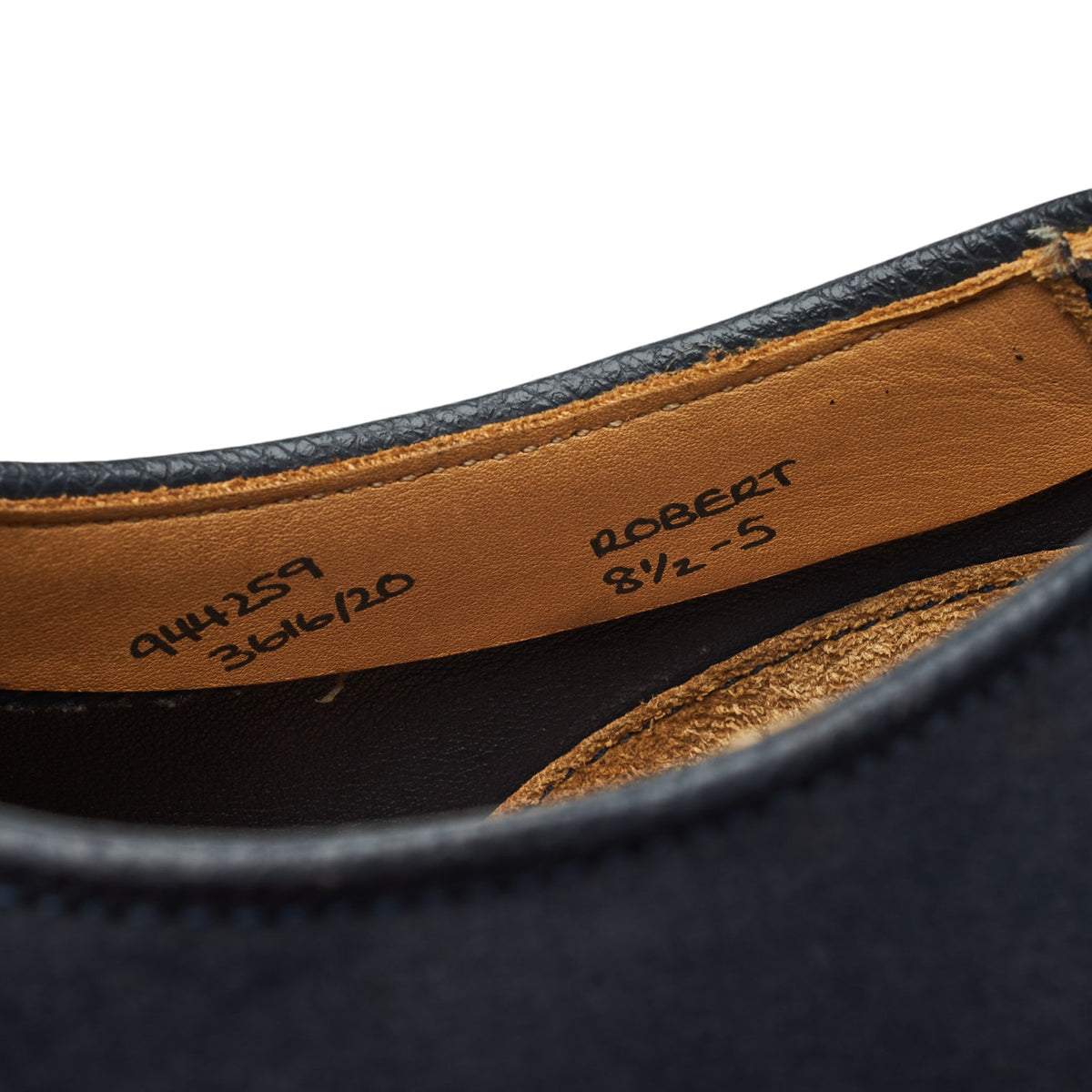 'Robert' Navy Blue Suede Derby UK 8.5