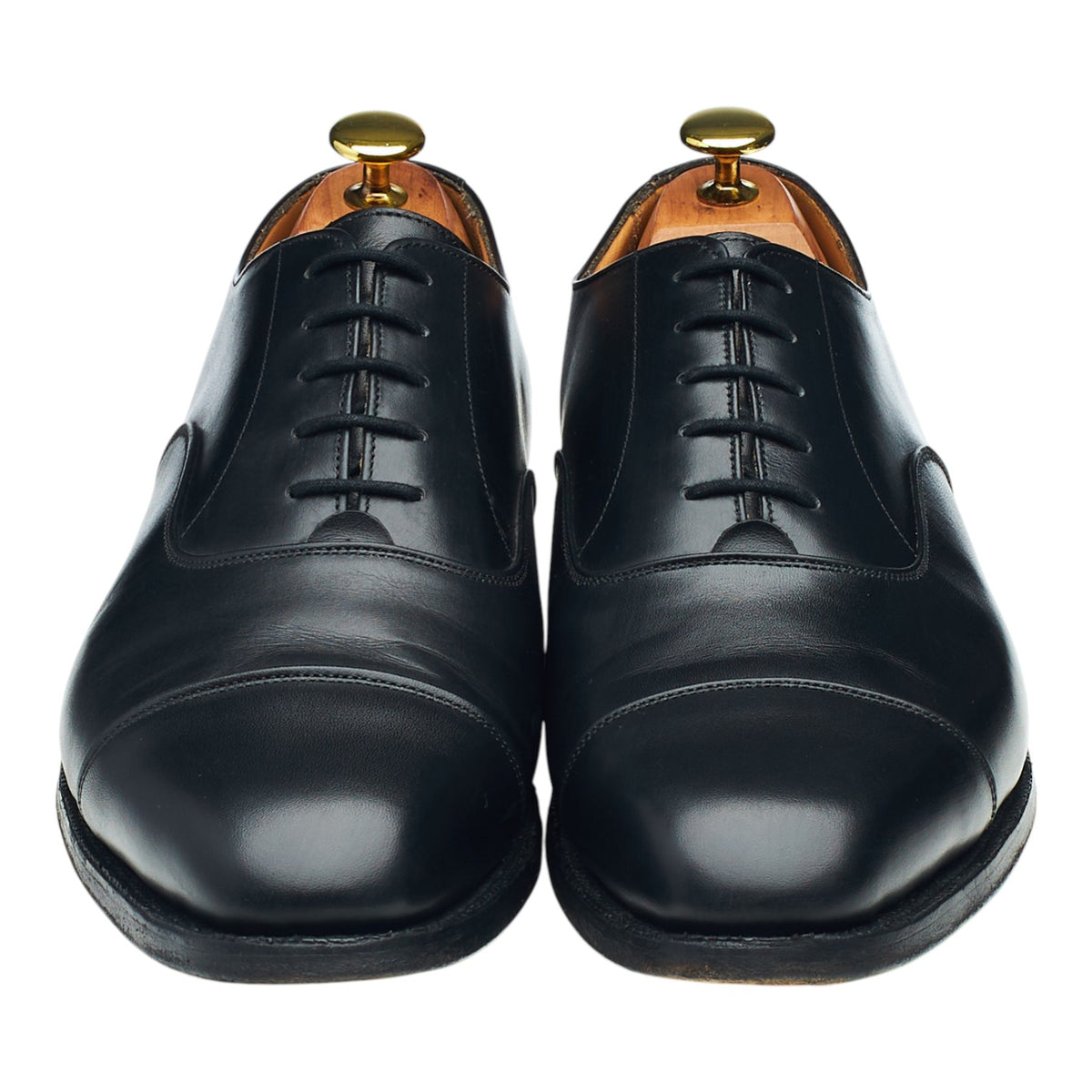 'Regent' Black Leather Oxford UK 8.5