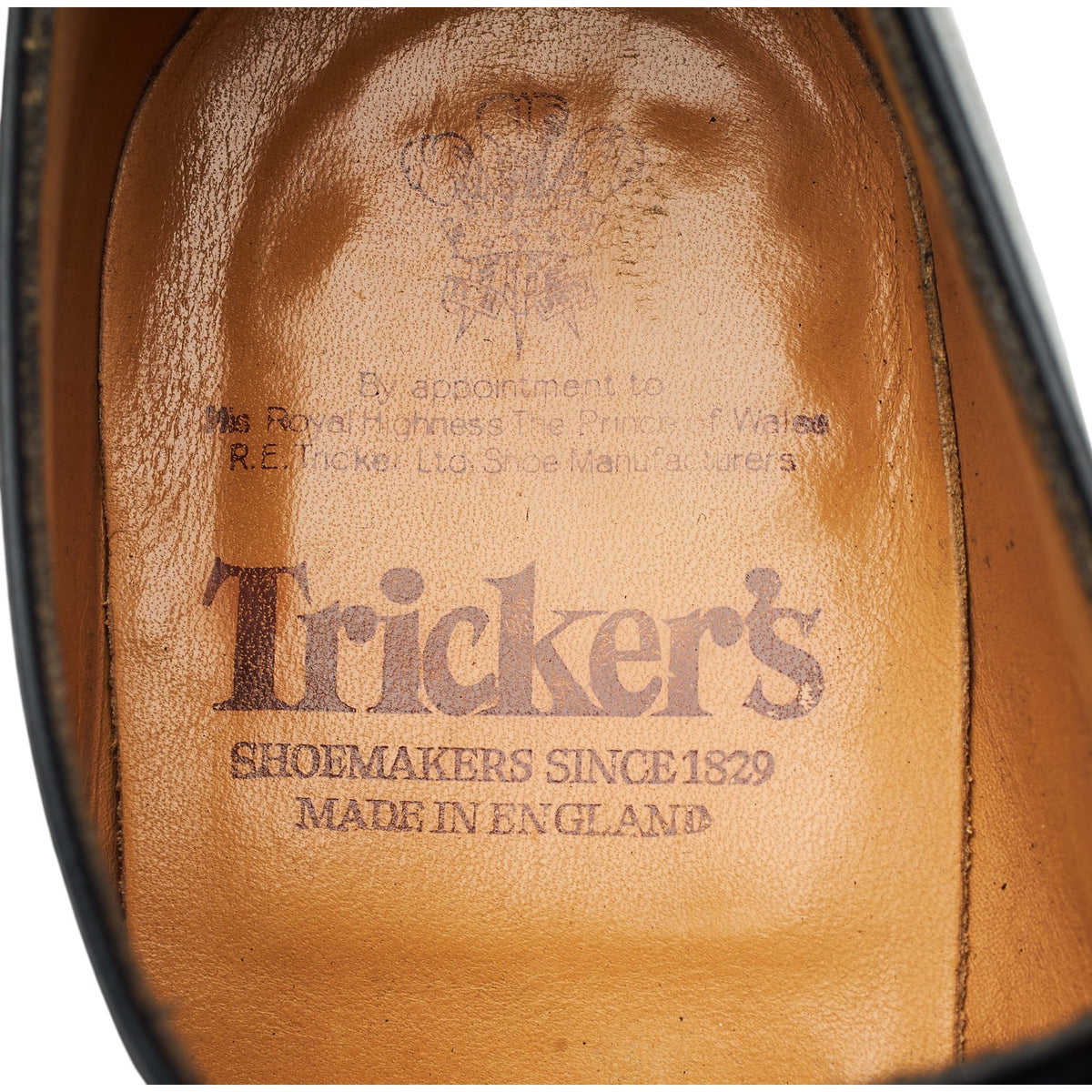 'Regent' Black Leather Oxford UK 8.5