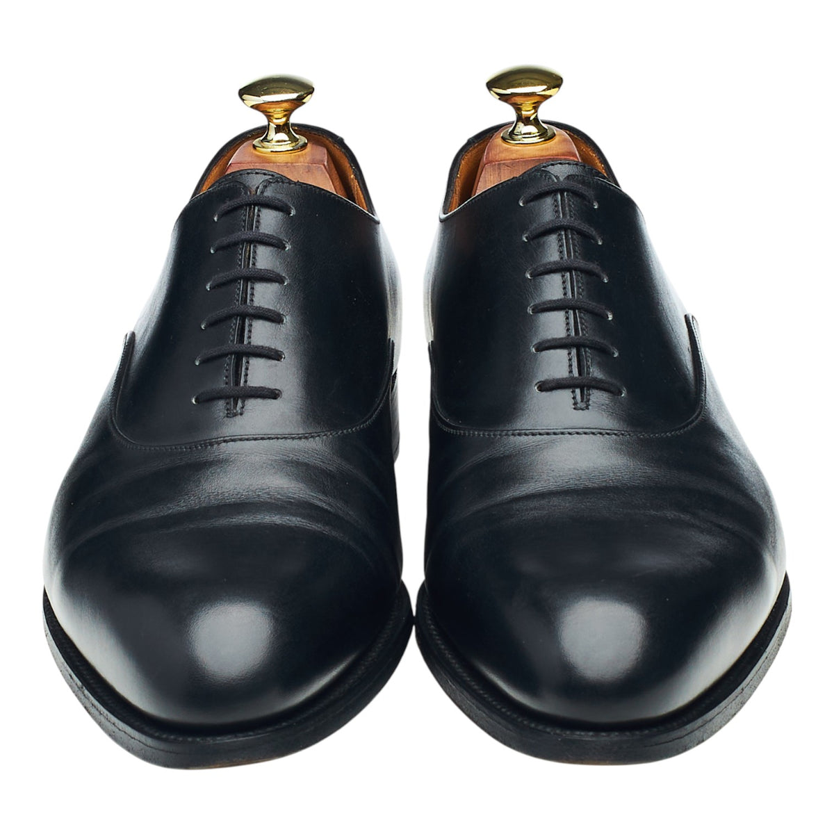 '486' Black Leather Oxford 8 D UK 8.5