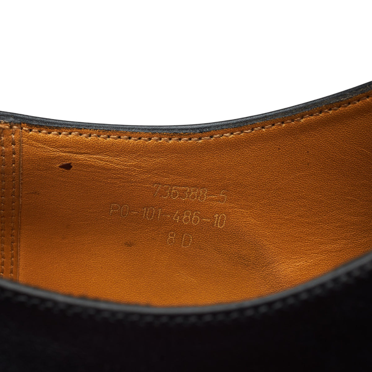 '486' Black Leather Oxford 8 D UK 8.5