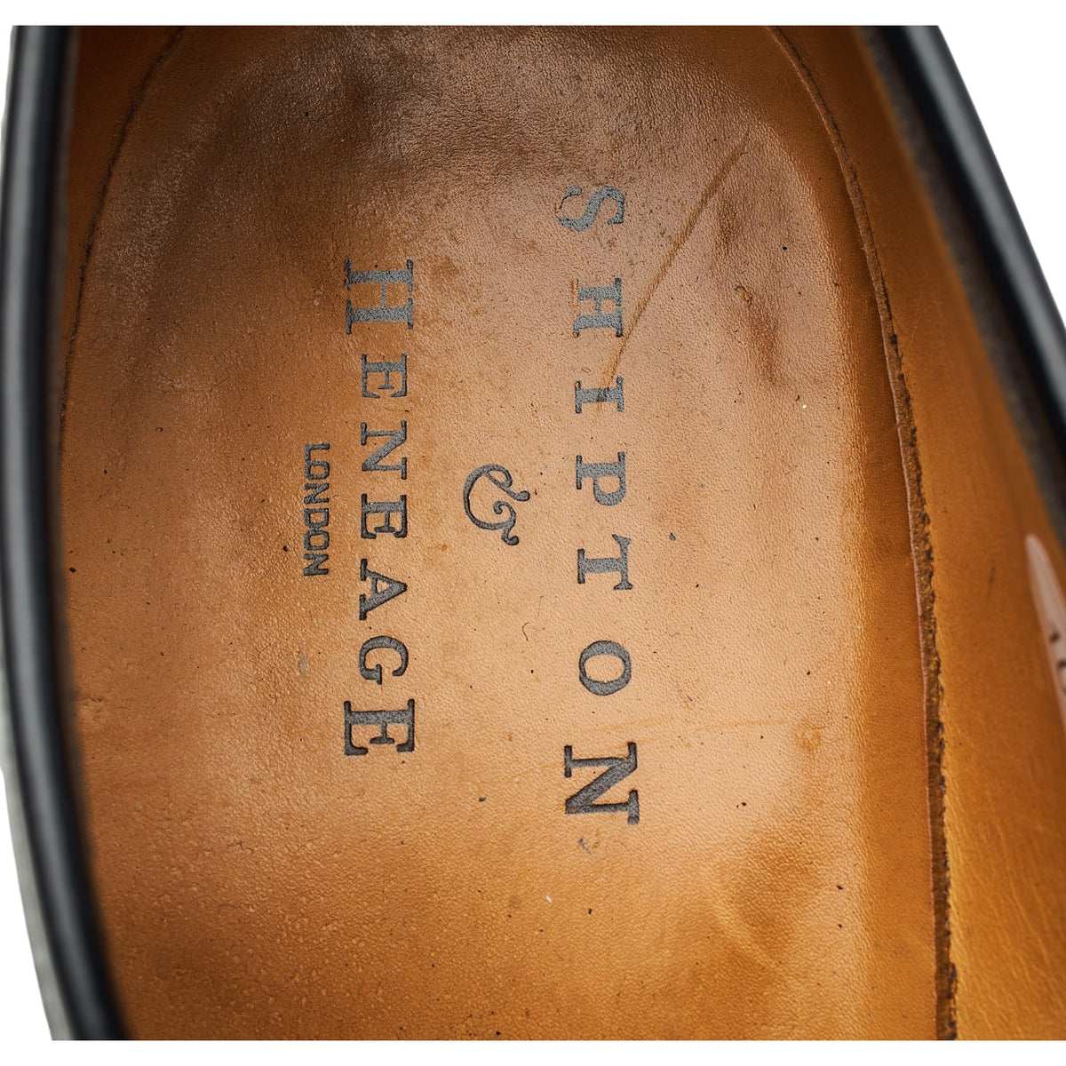 Shipton & Heneage 'Soho' Black Leather Derby UK 8 F