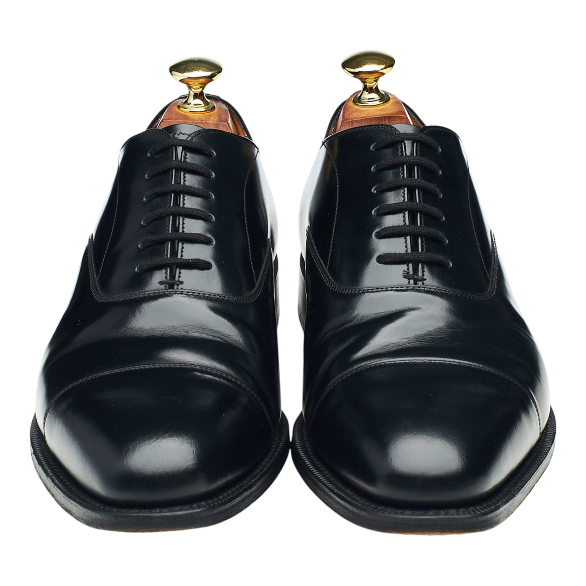 'Coppice' Black Leather Oxford UK 7 F