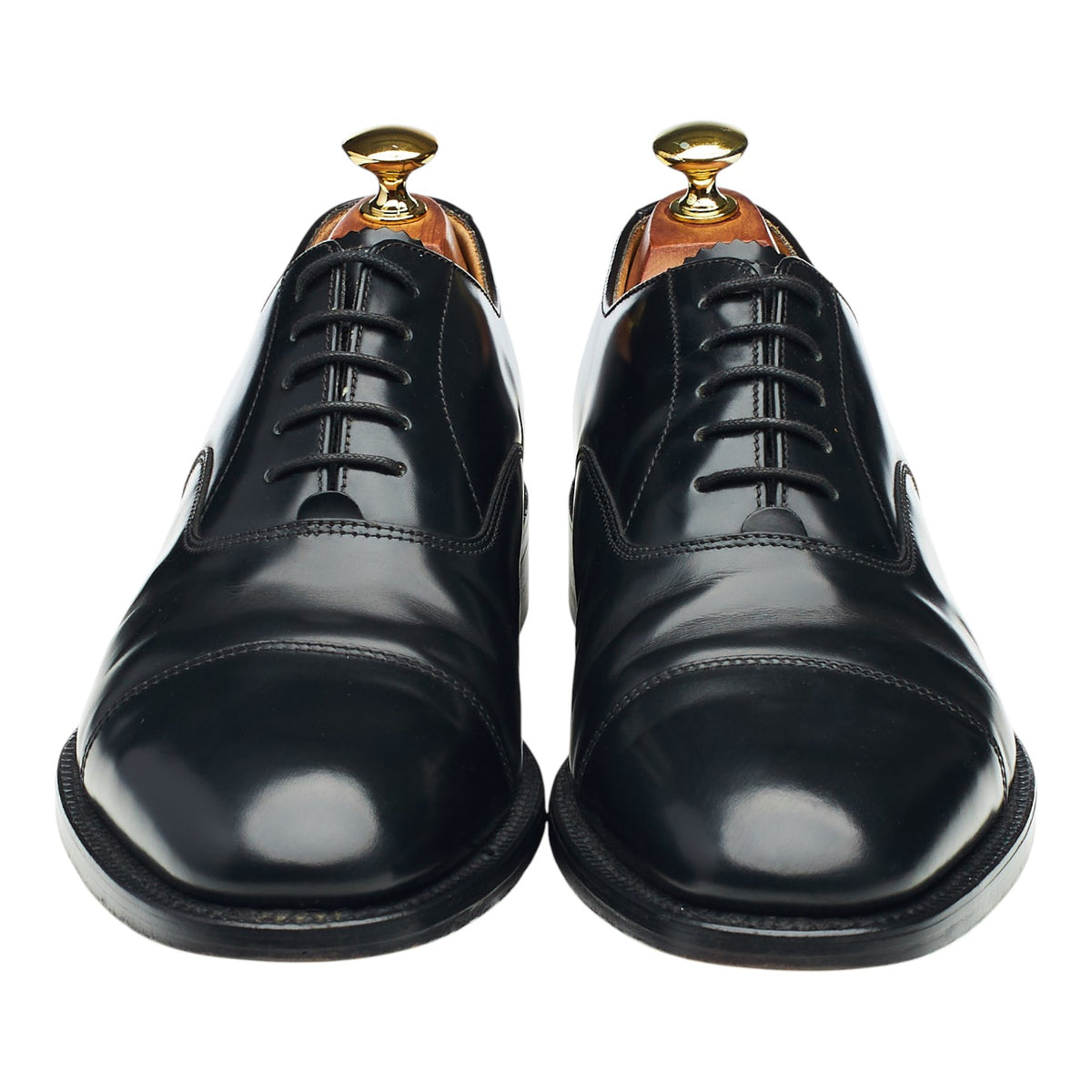 '100B' Black Leather Oxford UK 8 F