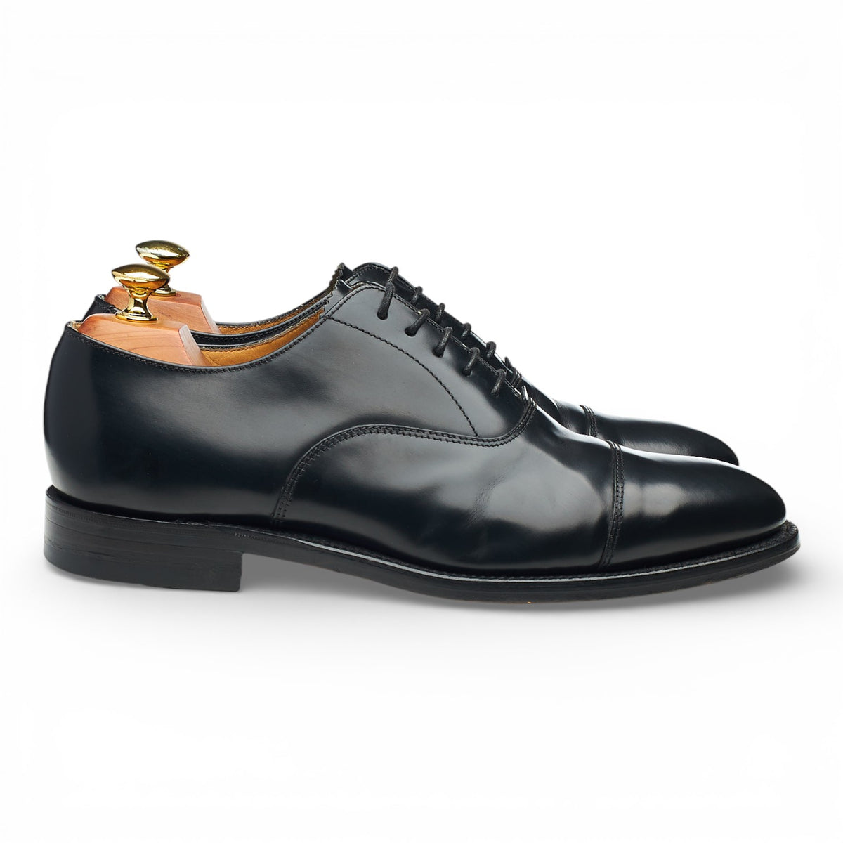 '100B' Black Leather Oxford UK 8 F