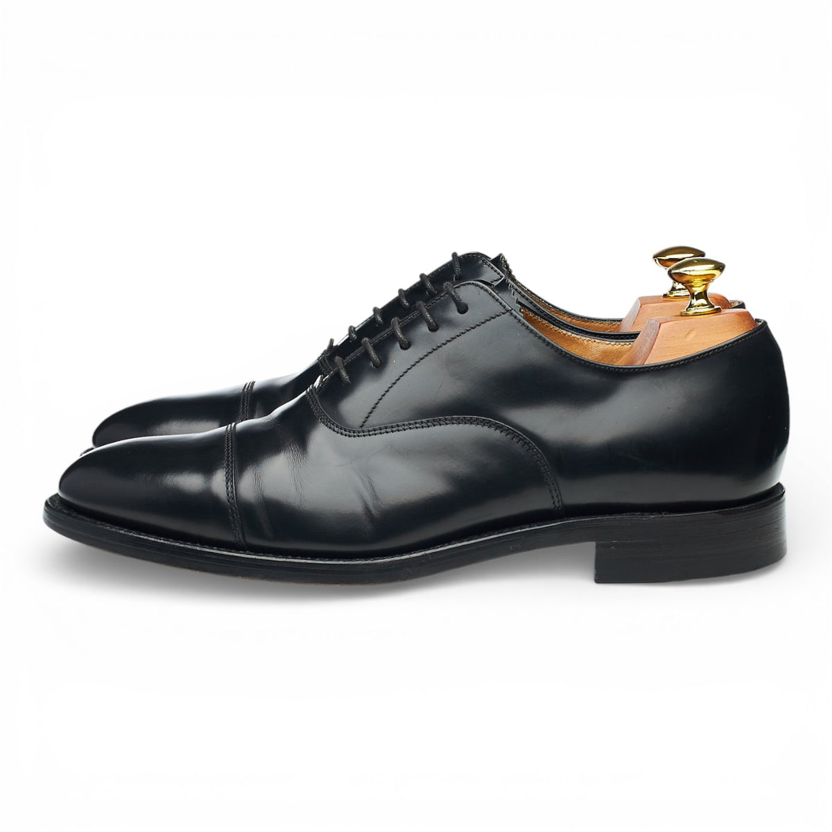 '100B' Black Leather Oxford UK 8 F