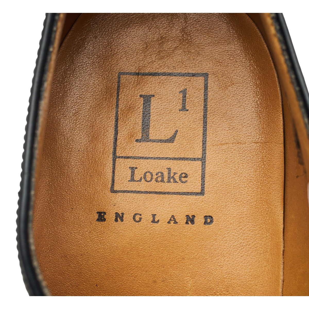 '100B' Black Leather Oxford UK 8 F