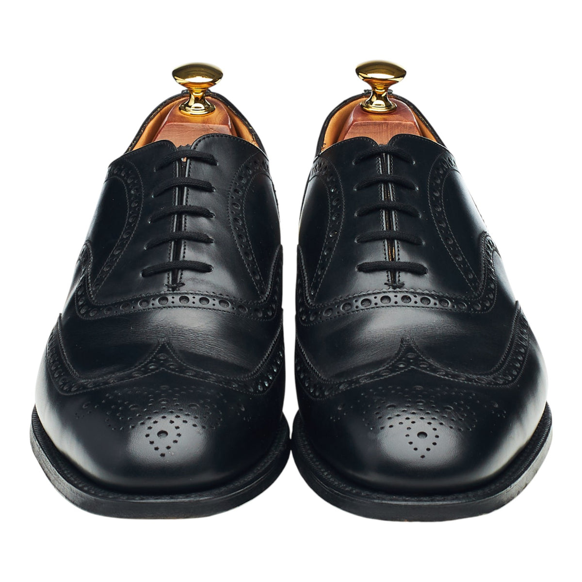 'Chetwynd' Black Leather Oxford Brogues UK 8.5 G