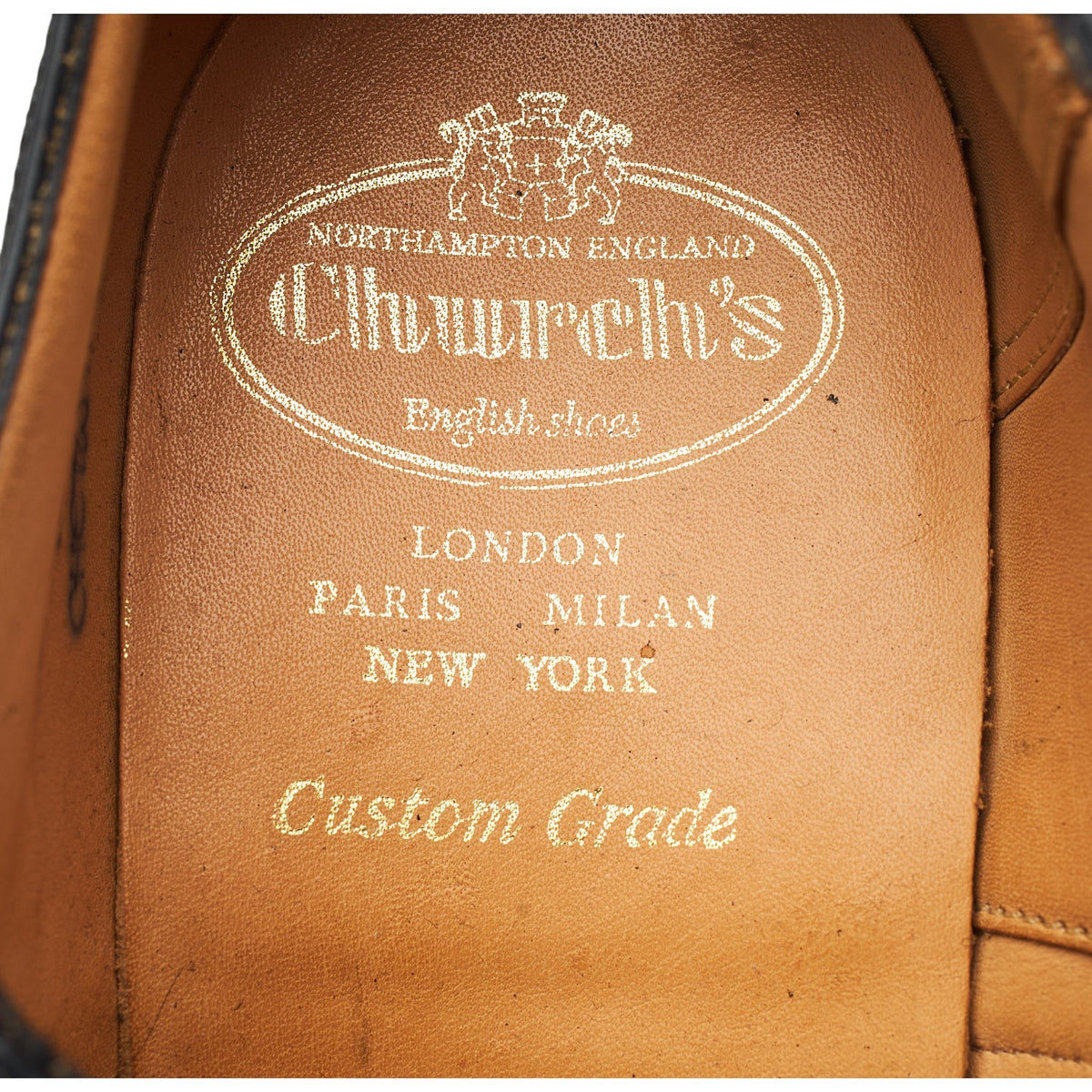 'Chetwynd' Black Leather Oxford Brogues UK 8.5 G