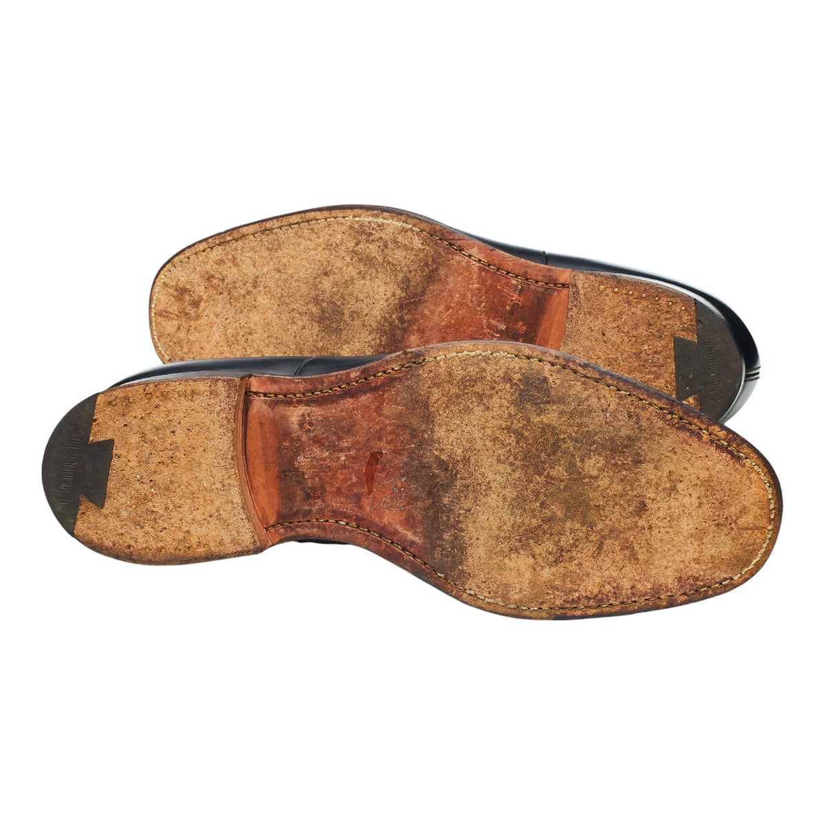 'Consul' Black Leather Oxford UK 8 H