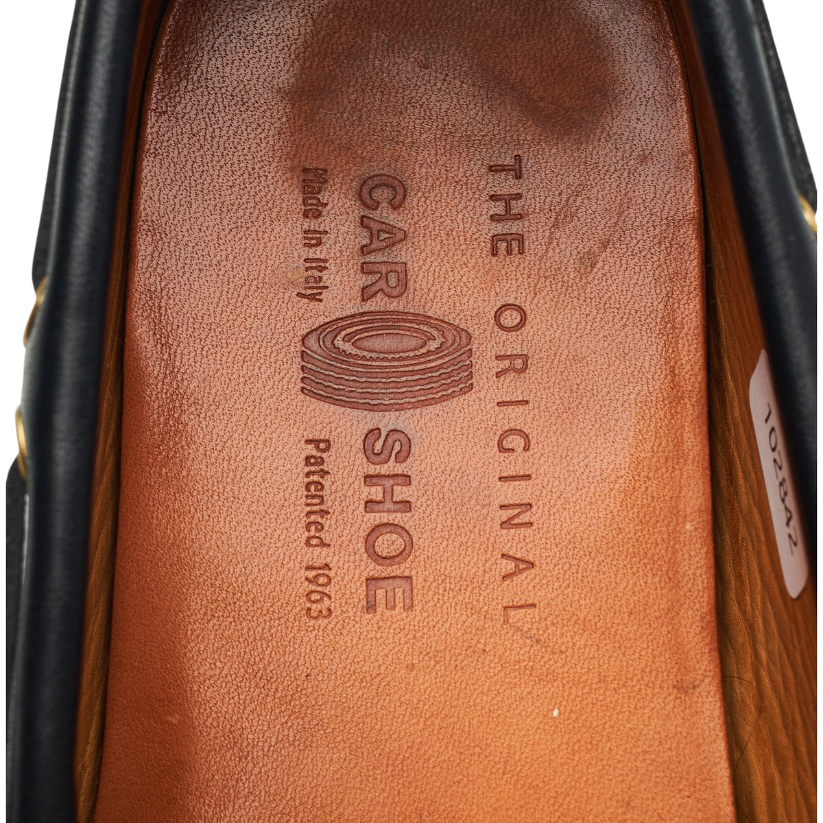 Black Leather Driving Loafers UK 7.5