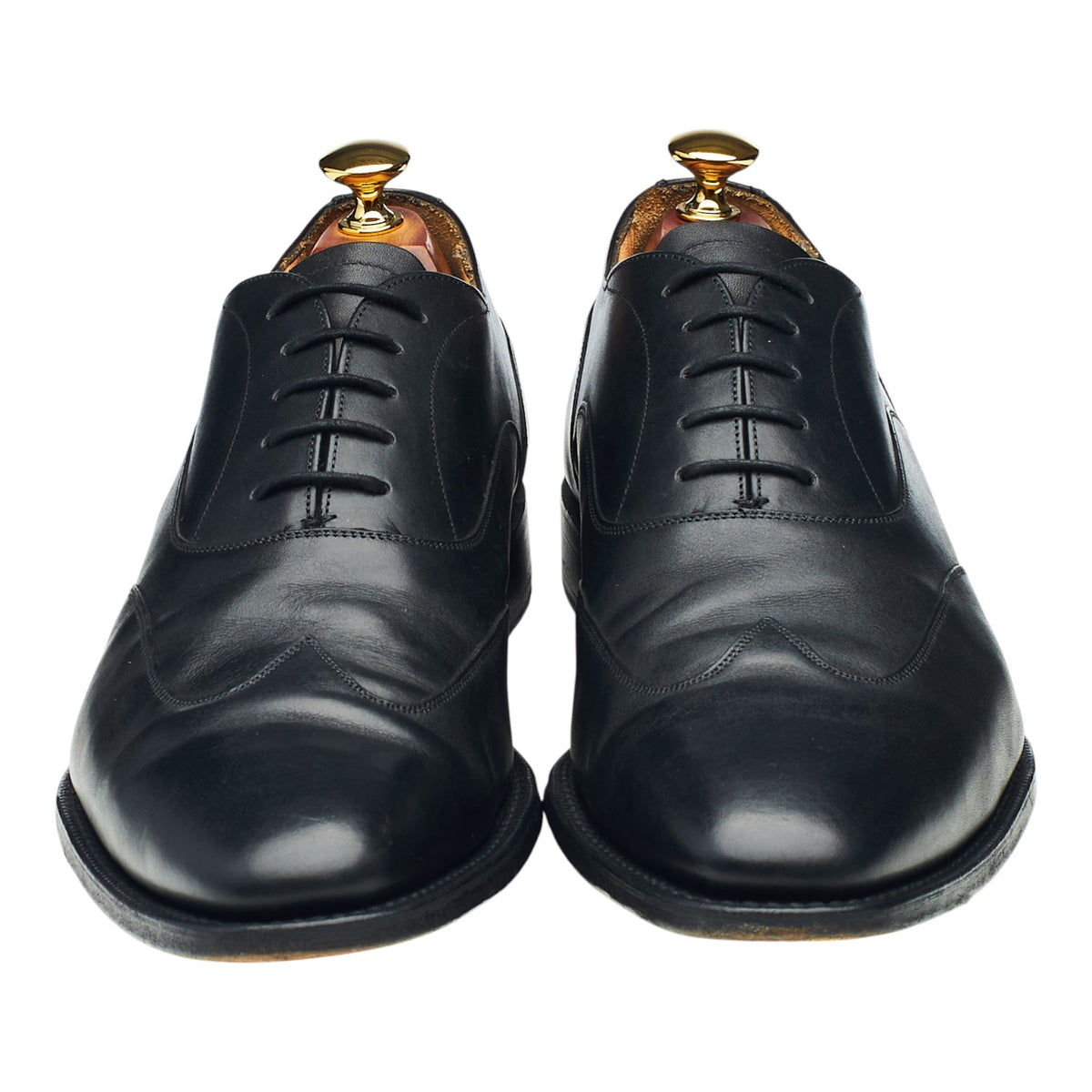 'Shergar' Black Leather Oxford UK 9.5 F
