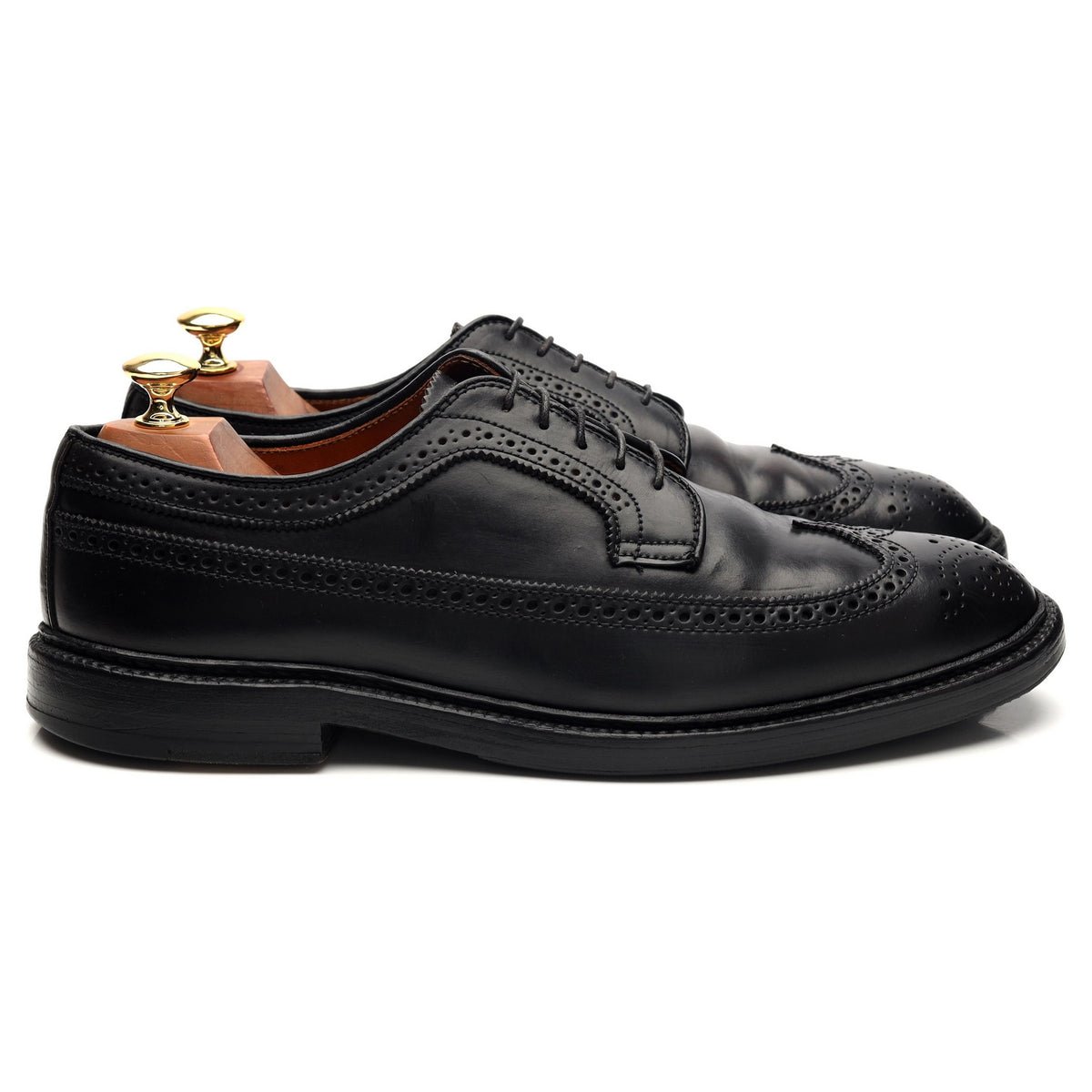 &#39;9751&#39; Black Cordovan Derby Brogue UK 8.5 US 9 E