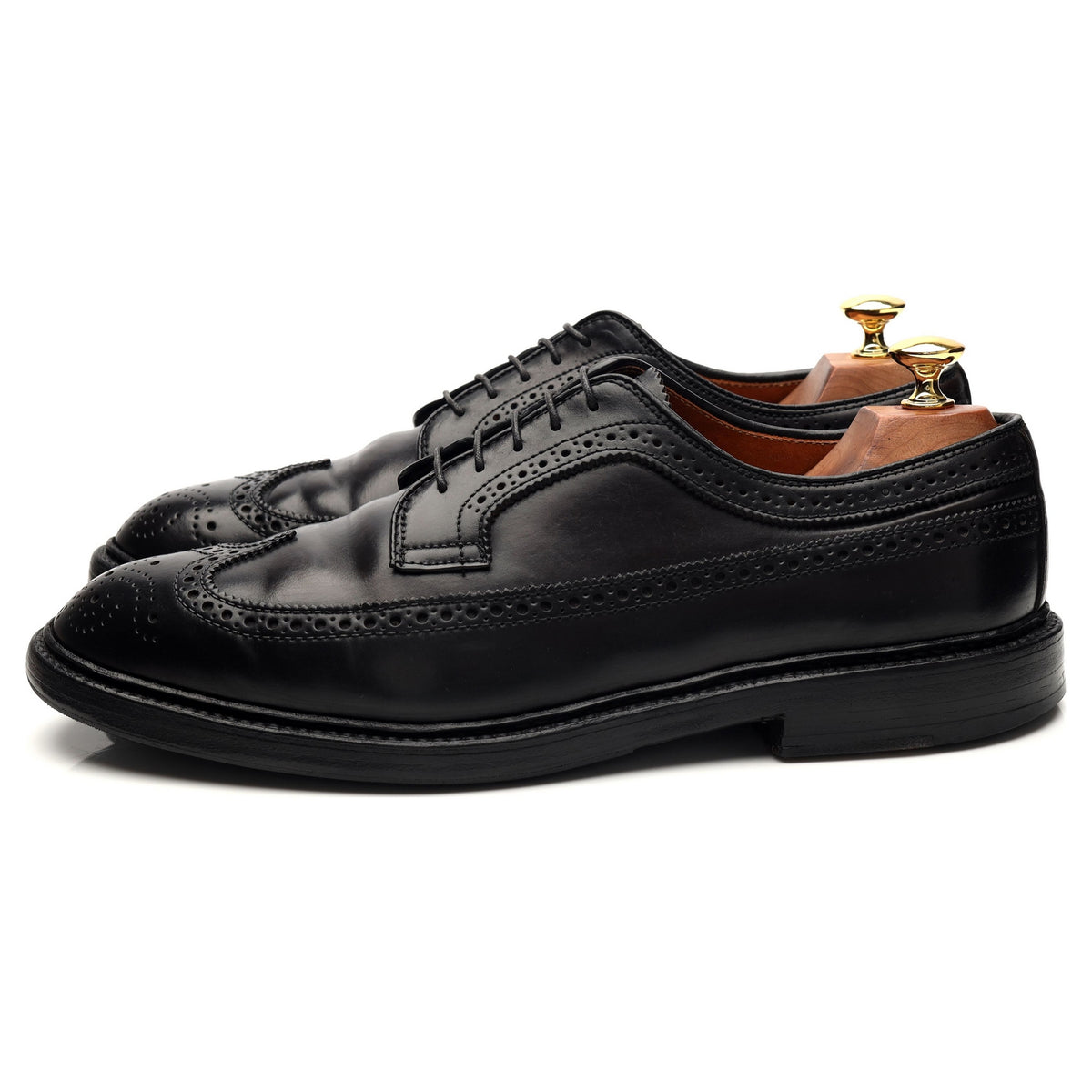 &#39;9751&#39; Black Cordovan Derby Brogue UK 8.5 US 9 E