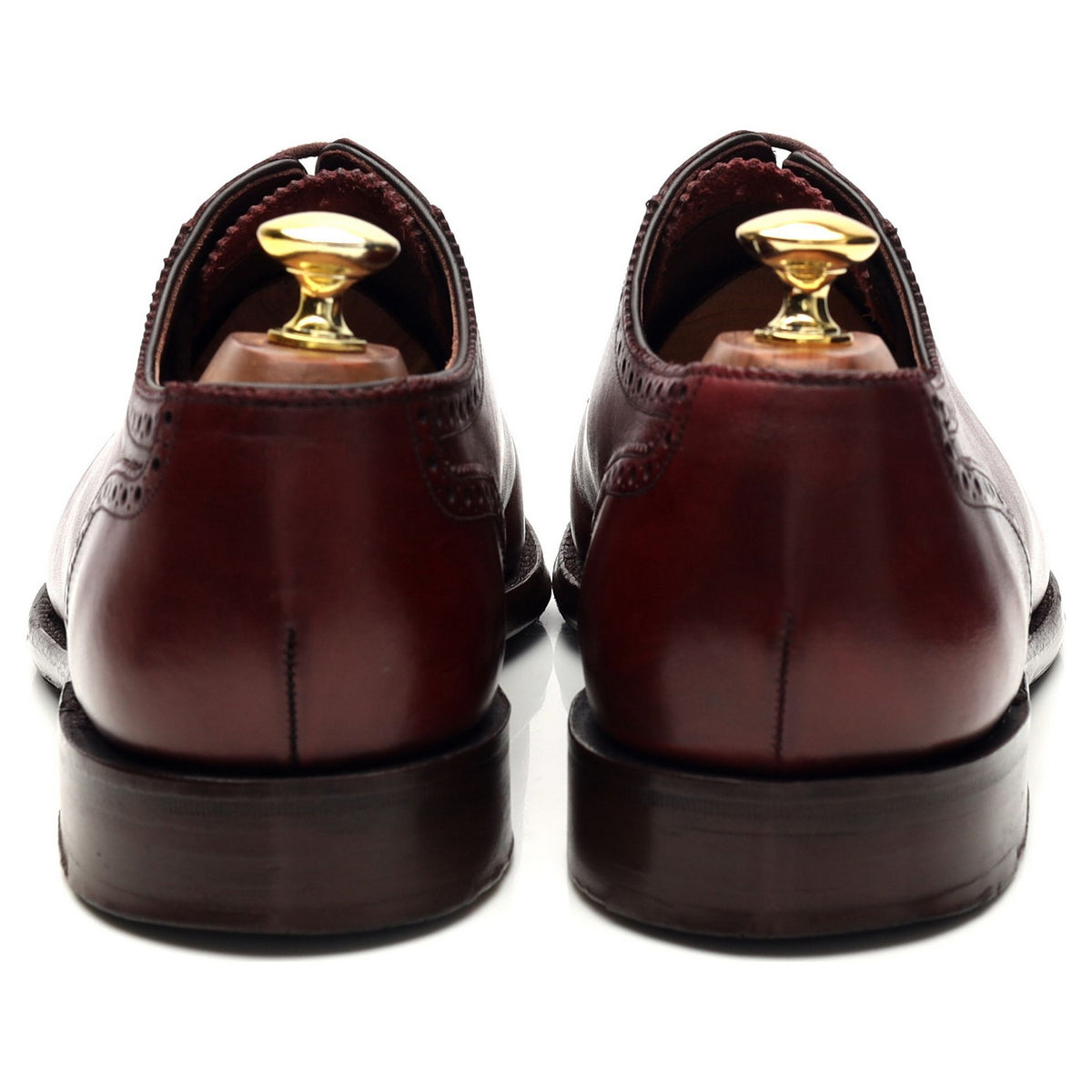 1880 &#39;Strand&#39; Burgundy Leather Oxford Brogue UK 8 F