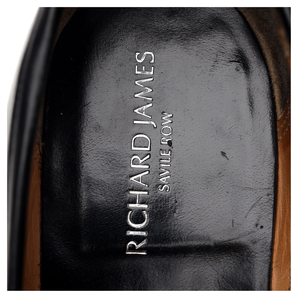 Richard James &#39;Walton&#39; Black Leather Loafers UK 8.5 E