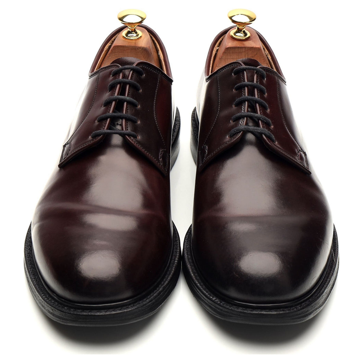 &#39;Shannon&#39; Burgundy Cordovan Leather Derby UK 9 F