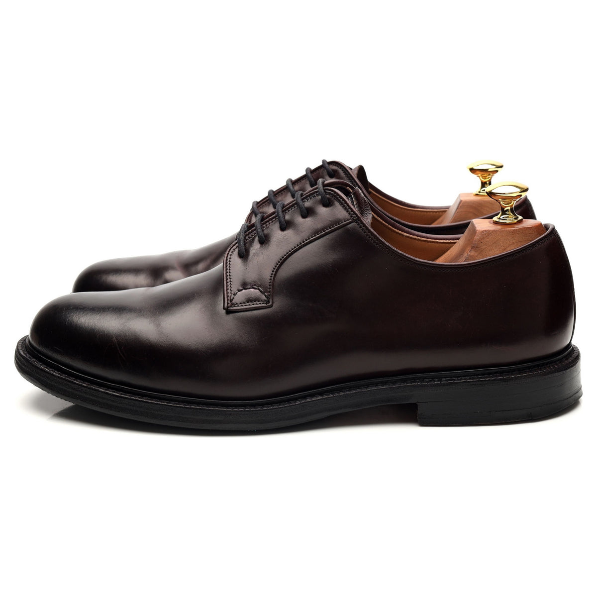 &#39;Shannon&#39; Burgundy Cordovan Leather Derby UK 9 F