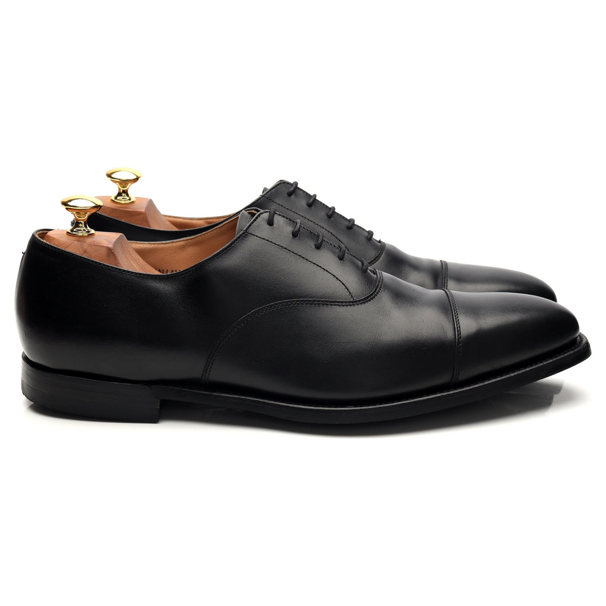 &#39;Hallam&#39; Black Leather Oxford UK 10 E