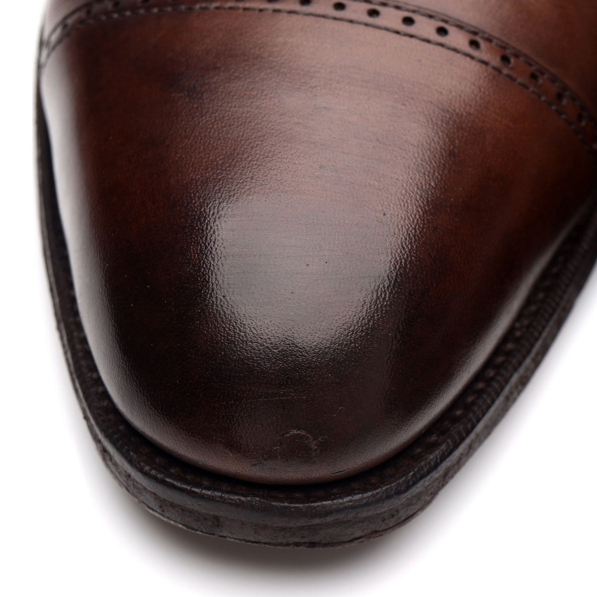 &#39;Andrew&#39; Brown Leather Oxford Brogue UK 9.5 F