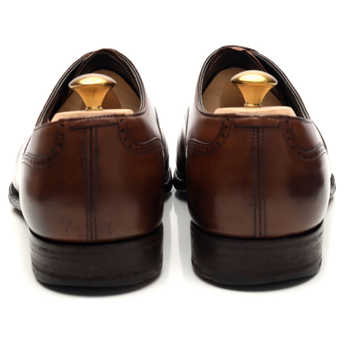 &#39;Andrew&#39; Brown Leather Oxford Brogue UK 9.5 F