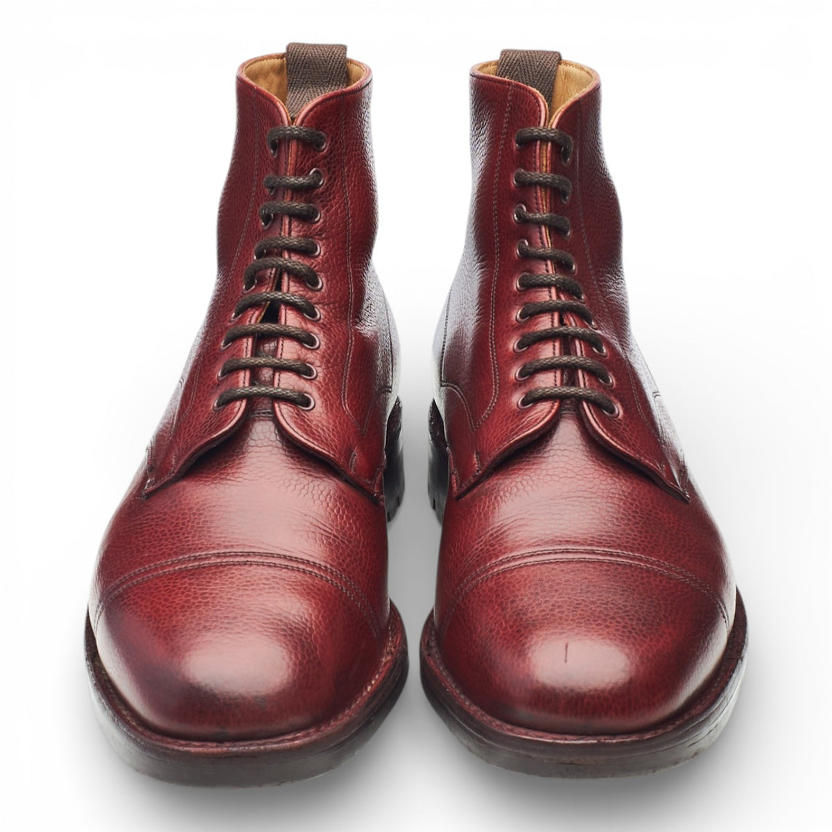 'Pennine ll' Burgundy Veldtschoen Leather Boots UK 10 G