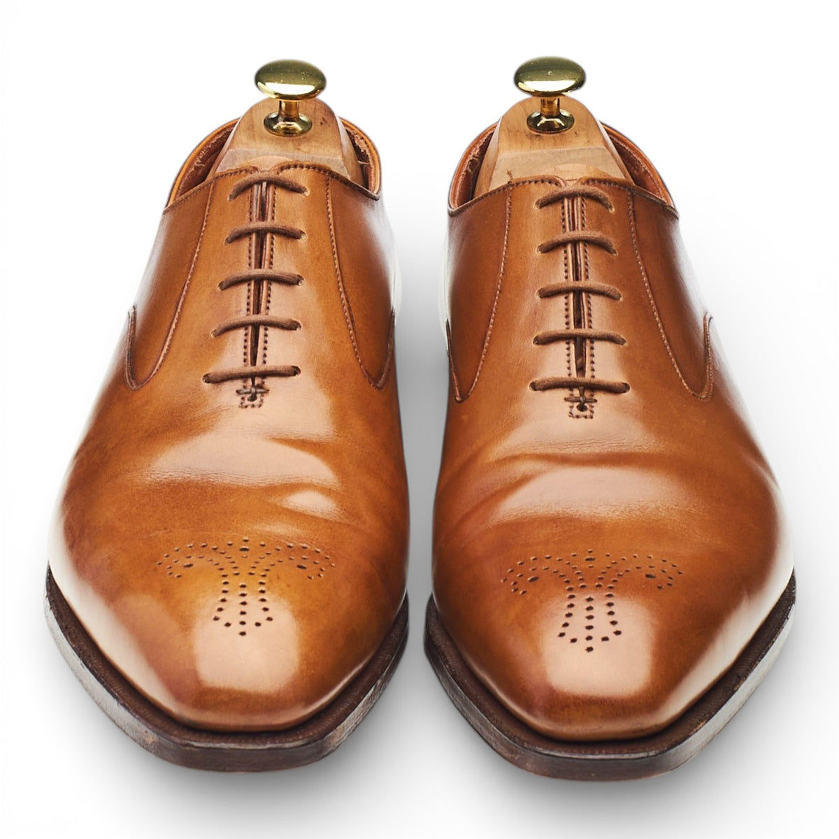 'Rosemoor' Tan Brown Leather Oxford UK 8.5 E