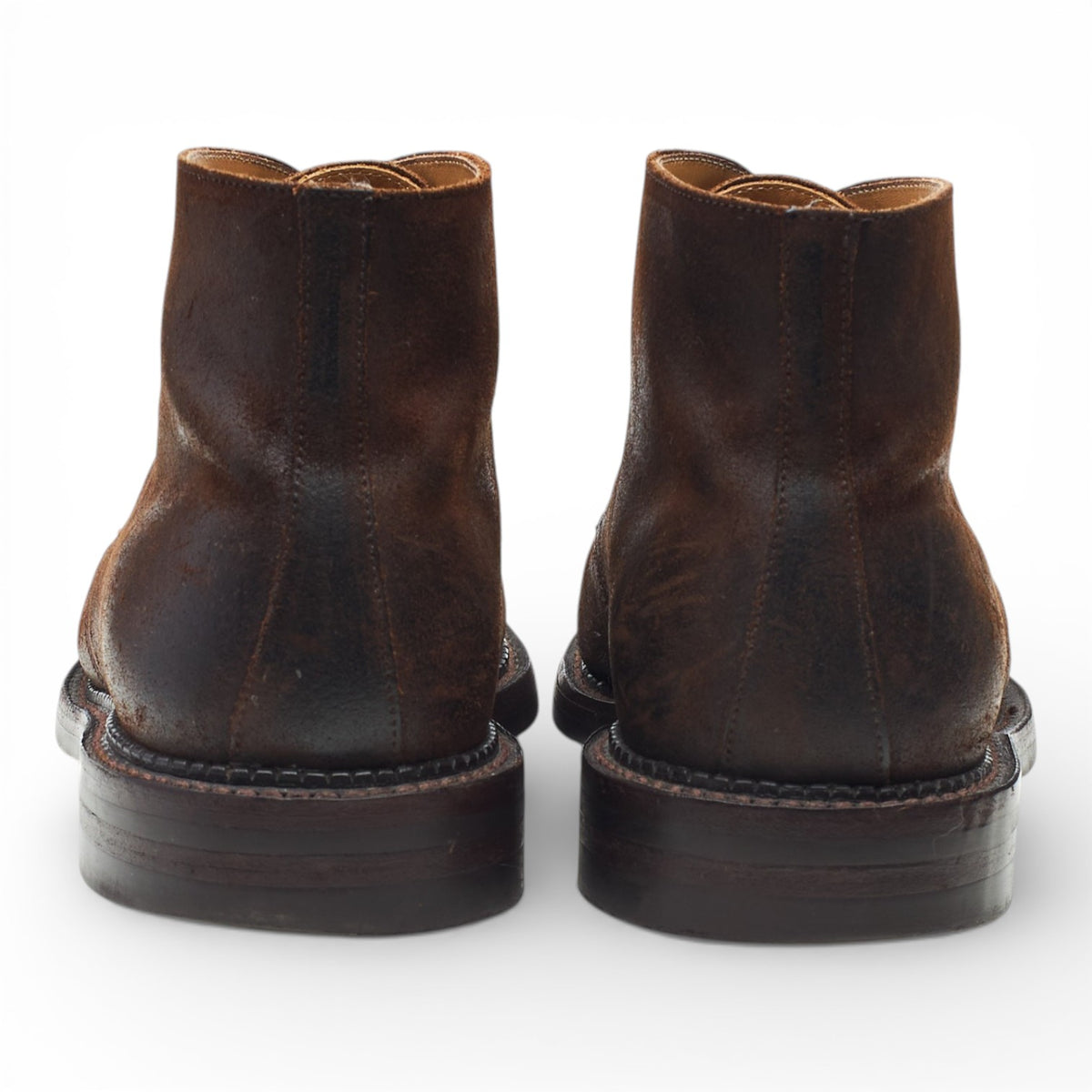 'Molton' Dark Brown Rough-Out Suede Chukka Boots UK 6.5 E