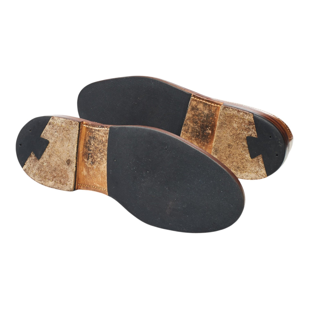 '97870' Brown Leather Derby Brogues UK 8 US 8.5 D