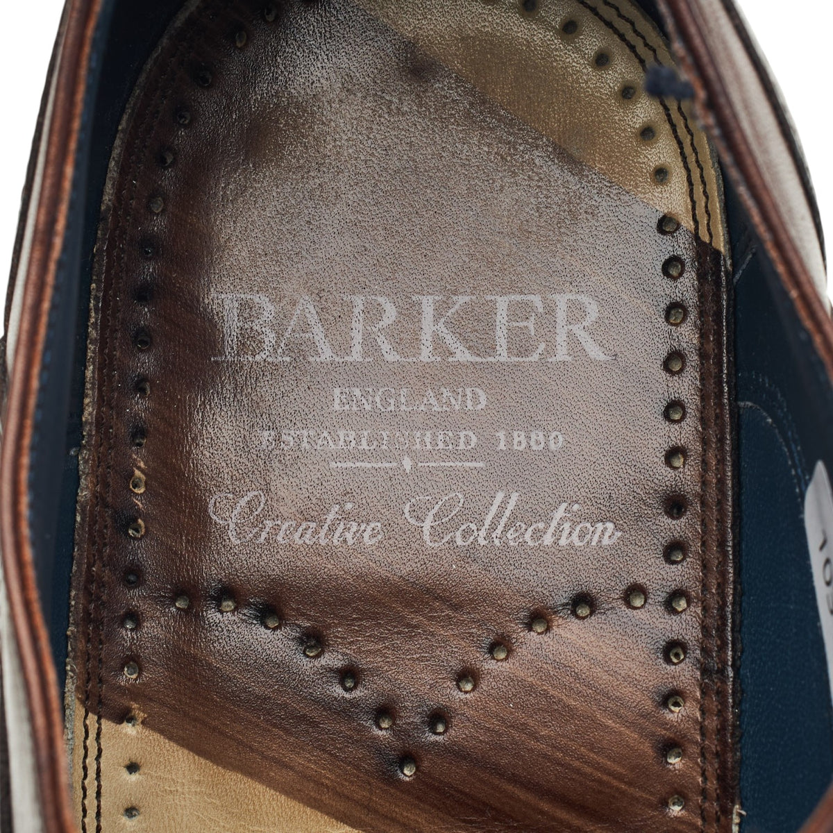 'Valiant' Brown Leather Oxford Brogues UK 9 F