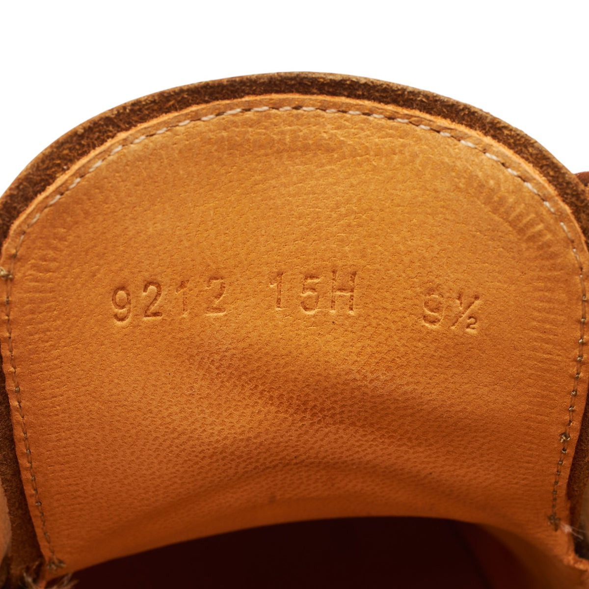 Tan Brown Leather Plain Toe Derby UK 9.5