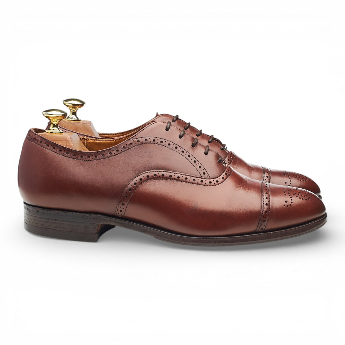 Brown Leather Oxford Brogues UK 7.5 G
