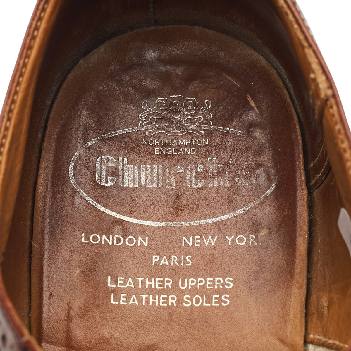 Brown Leather Oxford Brogues UK 7.5 G