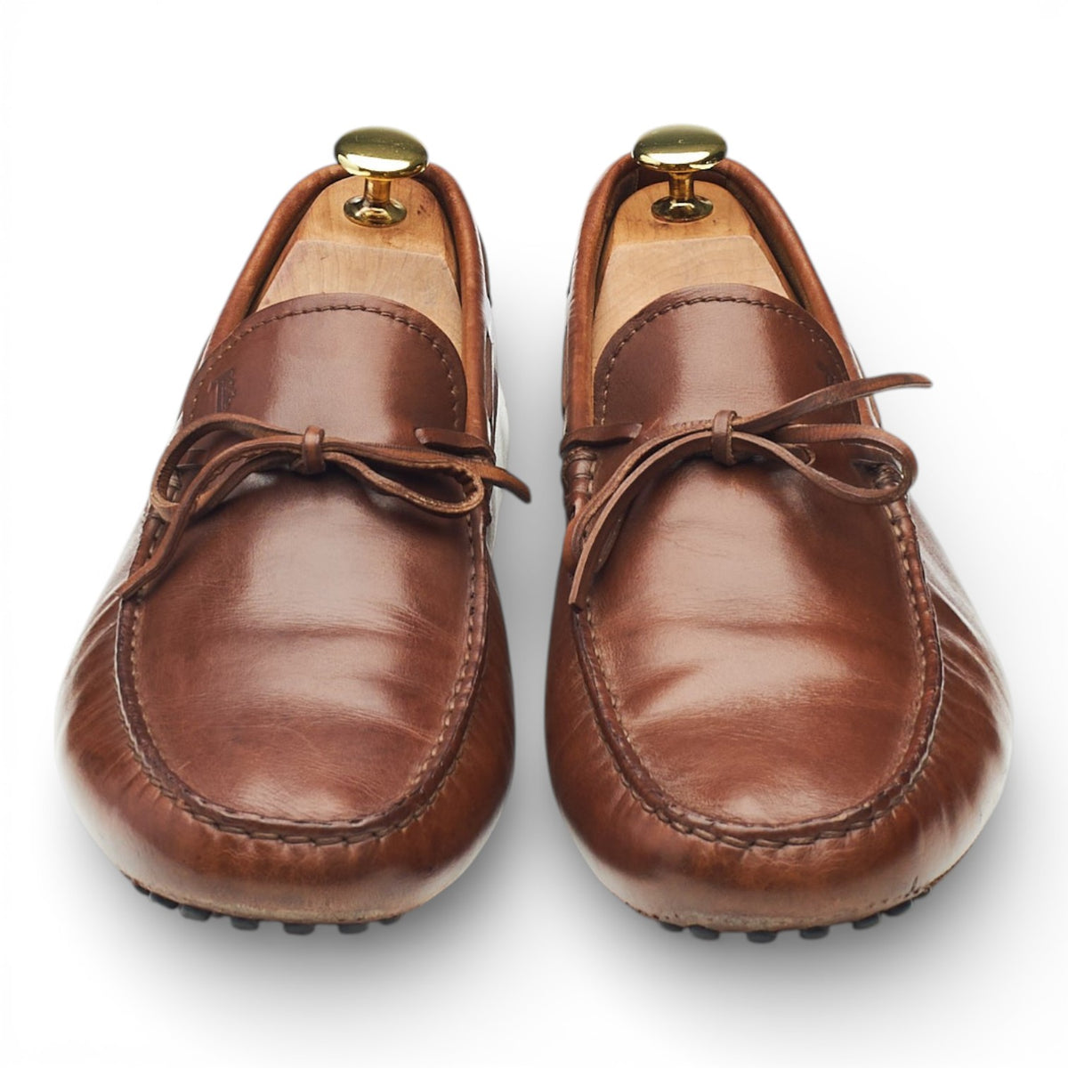 Gommino Brown Leather Driving Loafers UK 8.5