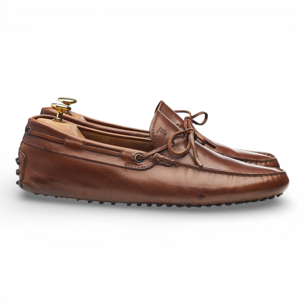 Gommino Brown Leather Driving Loafers UK 8.5