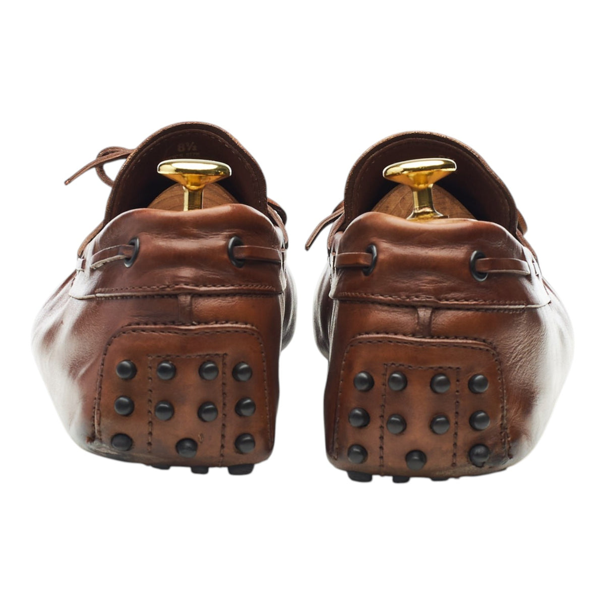 Gommino Brown Leather Driving Loafers UK 8.5