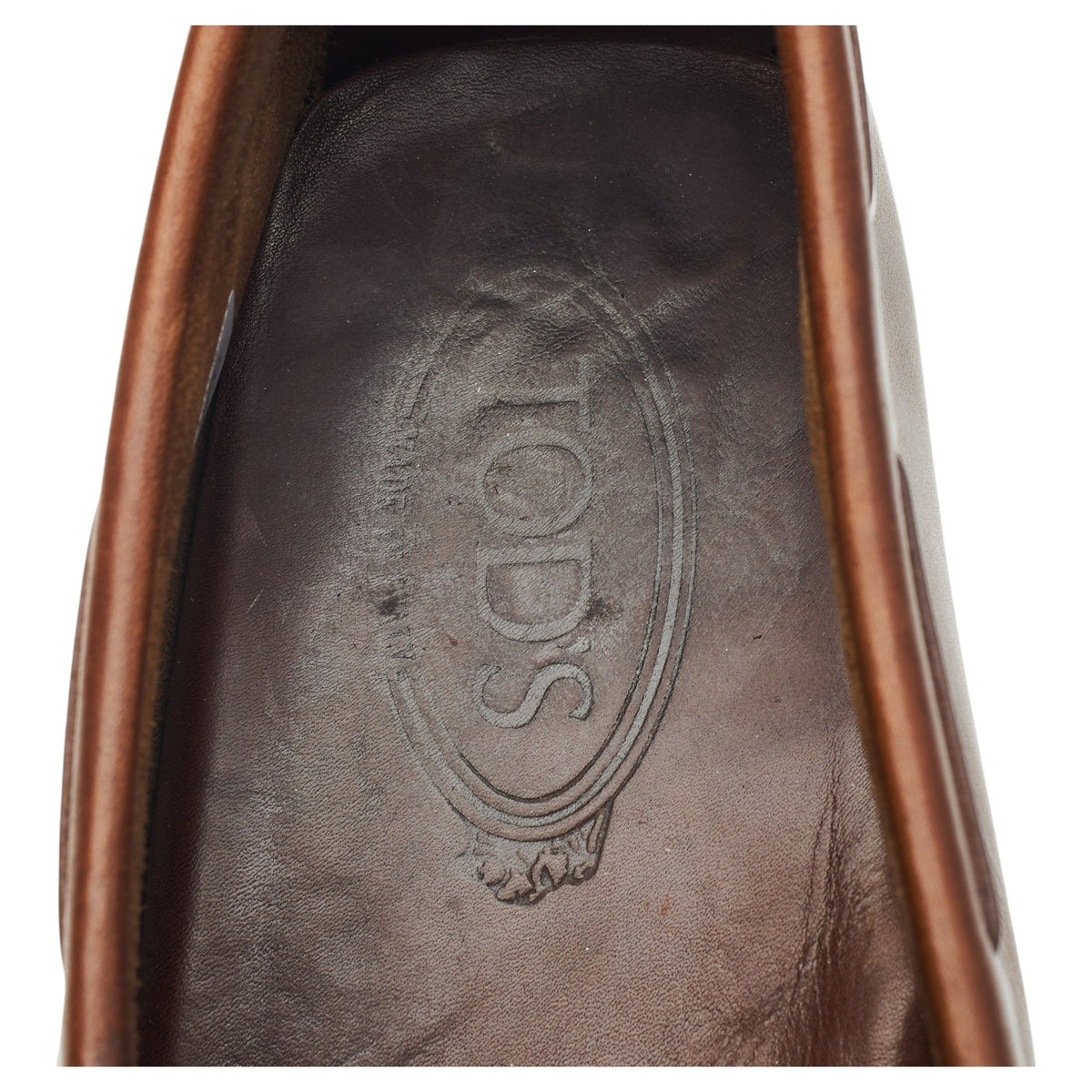 Gommino Brown Leather Driving Loafers UK 8.5