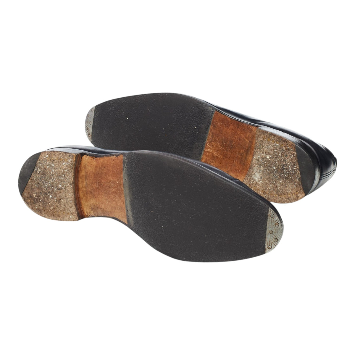 Gieves & Hawkes Navy Blue Leather Oxford UK 9 F