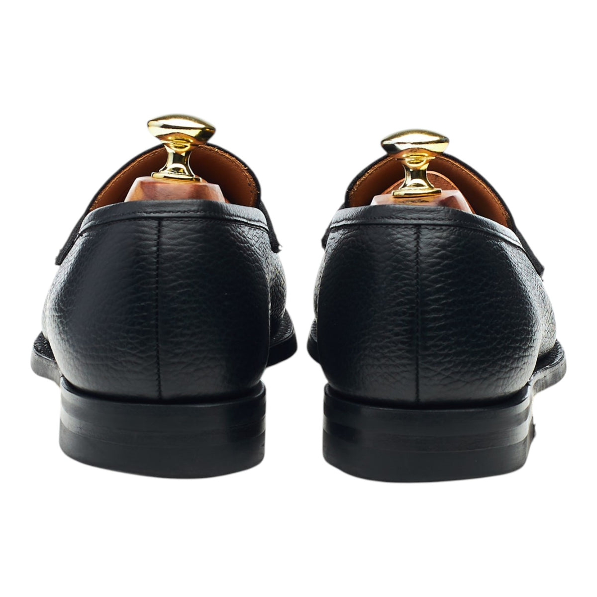 'Boston 2' Black Grain Leather Loafers UK 7.5 E