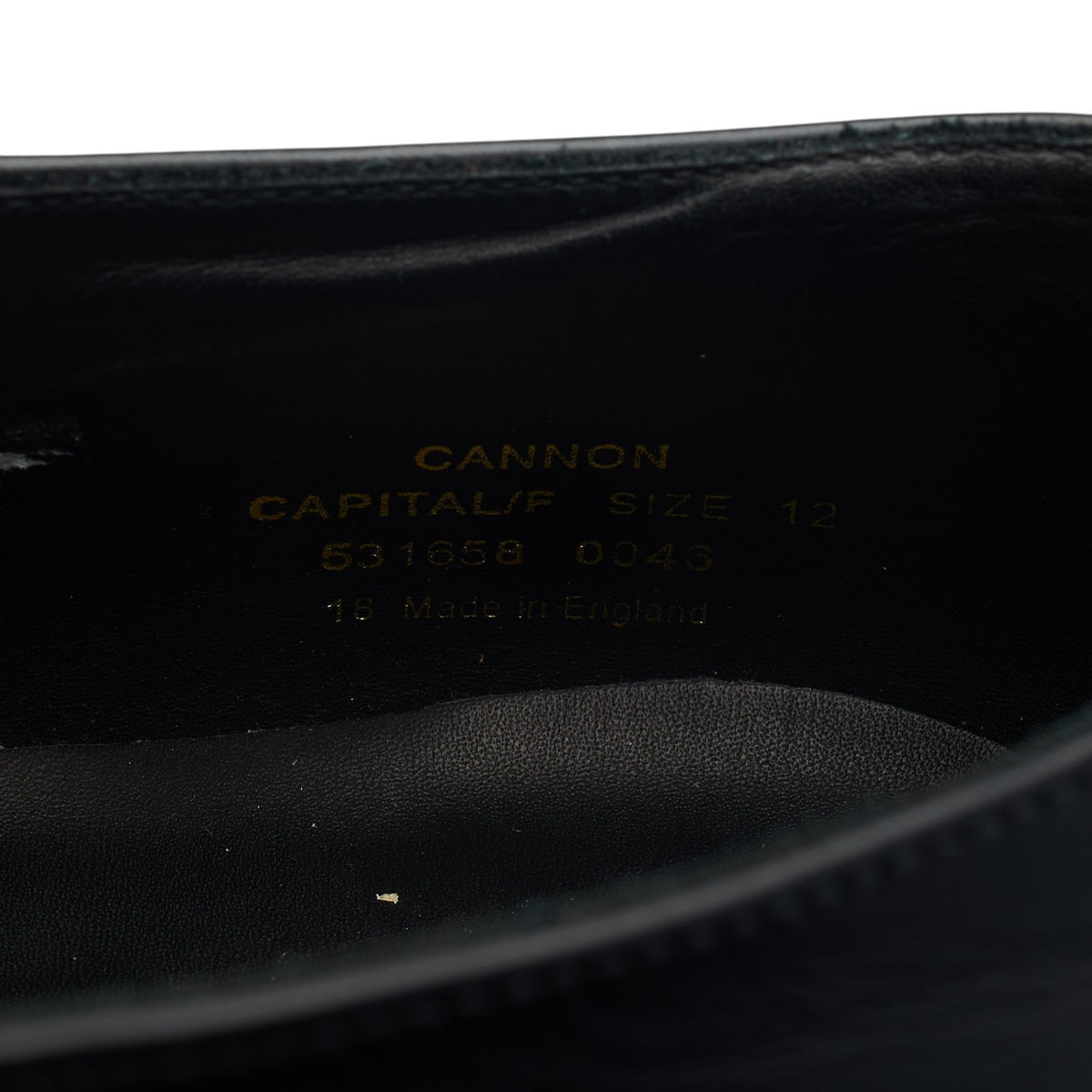 1880 'Cannon' Black Leather Monk Strap UK 12 F