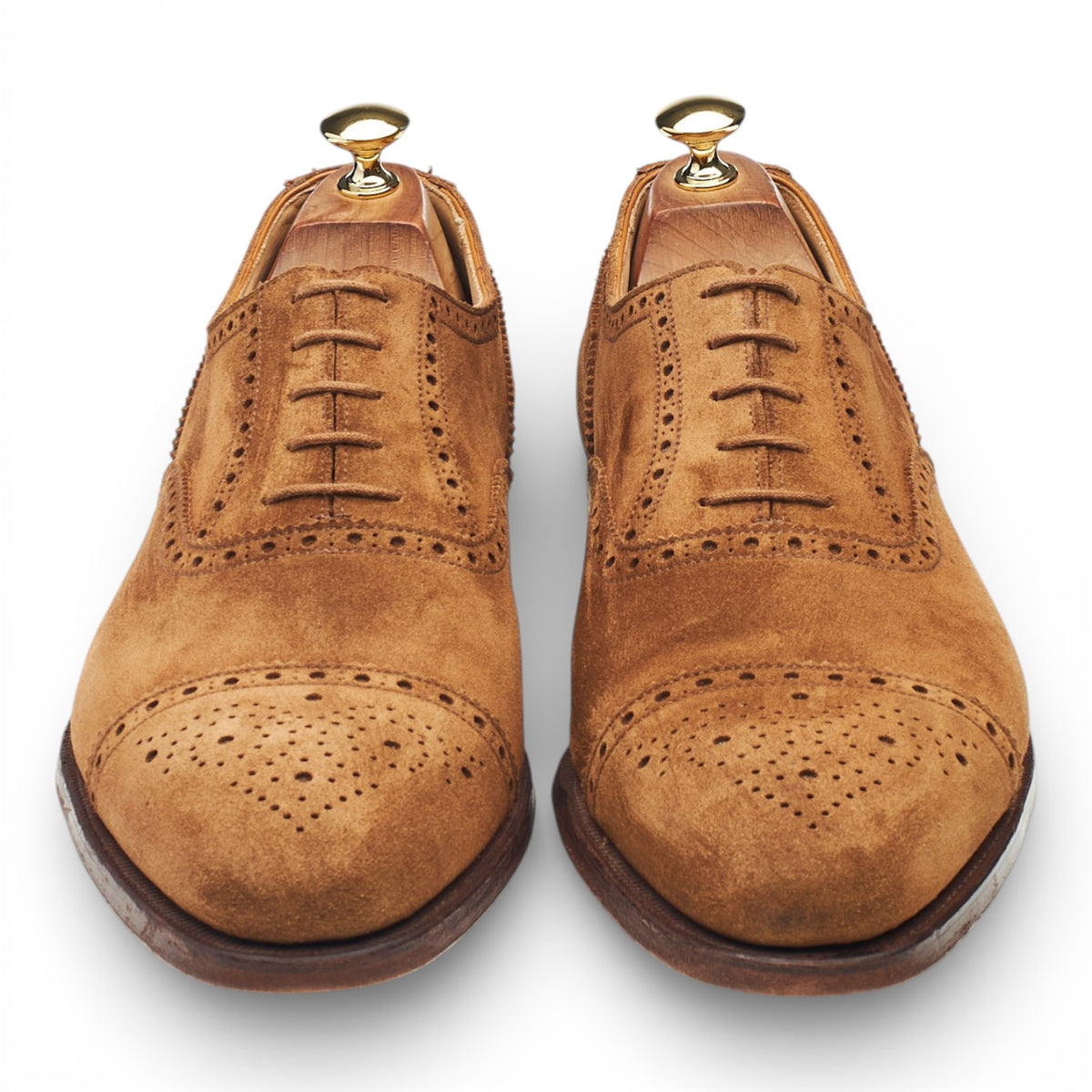 'Westfield' Snuff Brown Suede Oxford Brogues UK 10 E