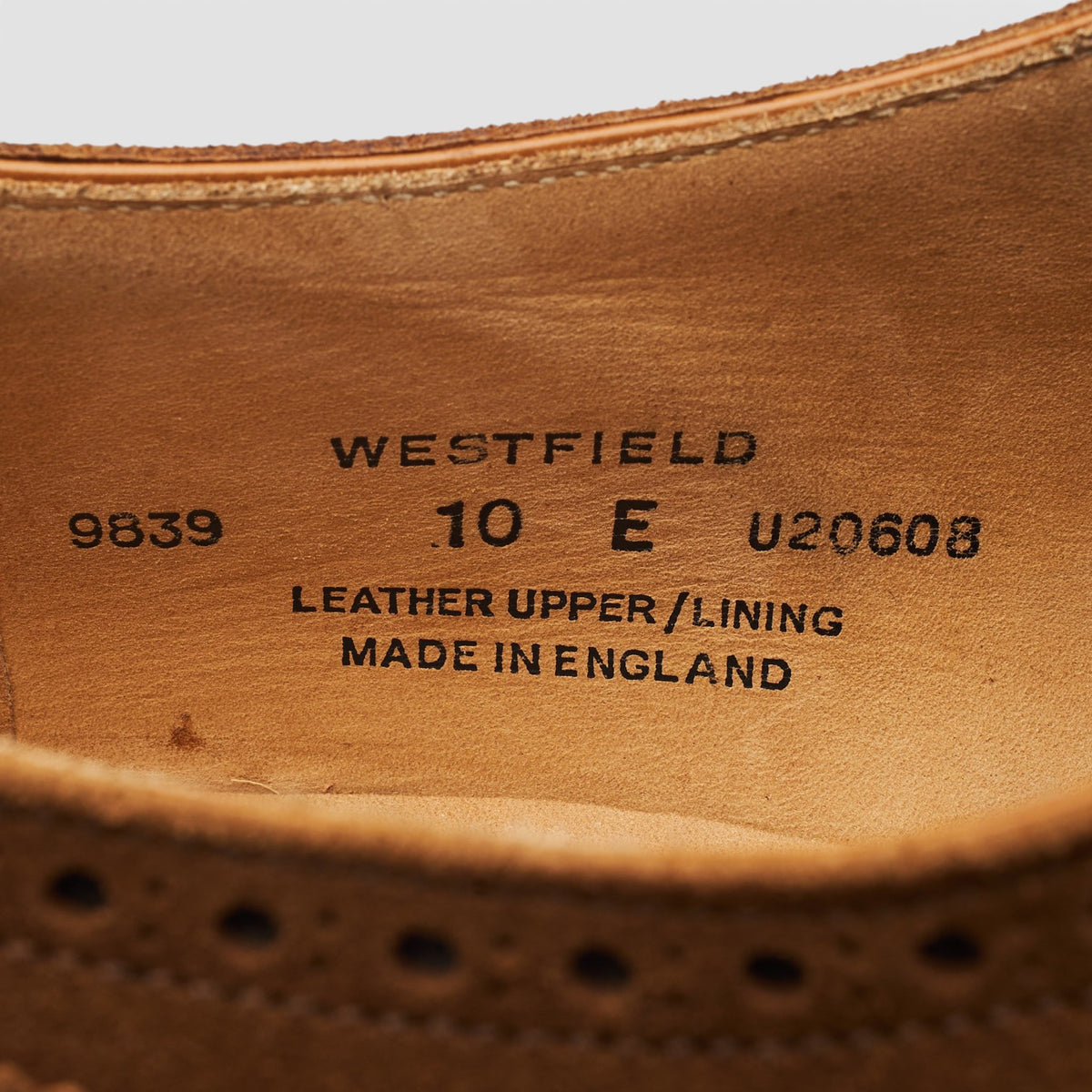 'Westfield' Snuff Brown Suede Oxford Brogues UK 10 E