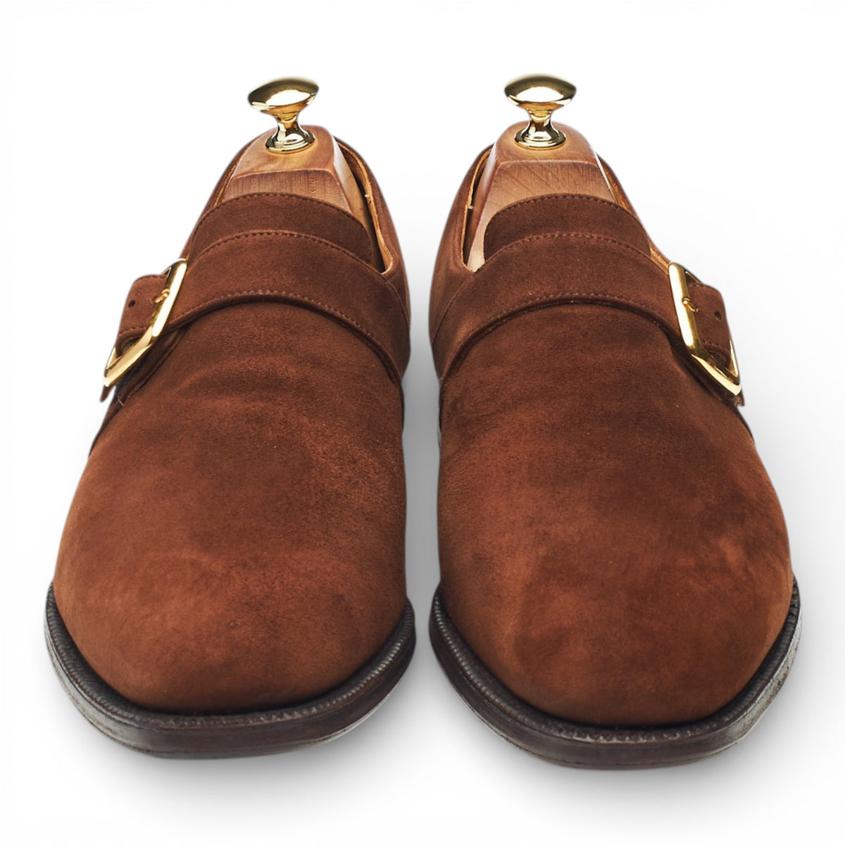 'Westbury' Brown Suede Monk Strap UK 10 F