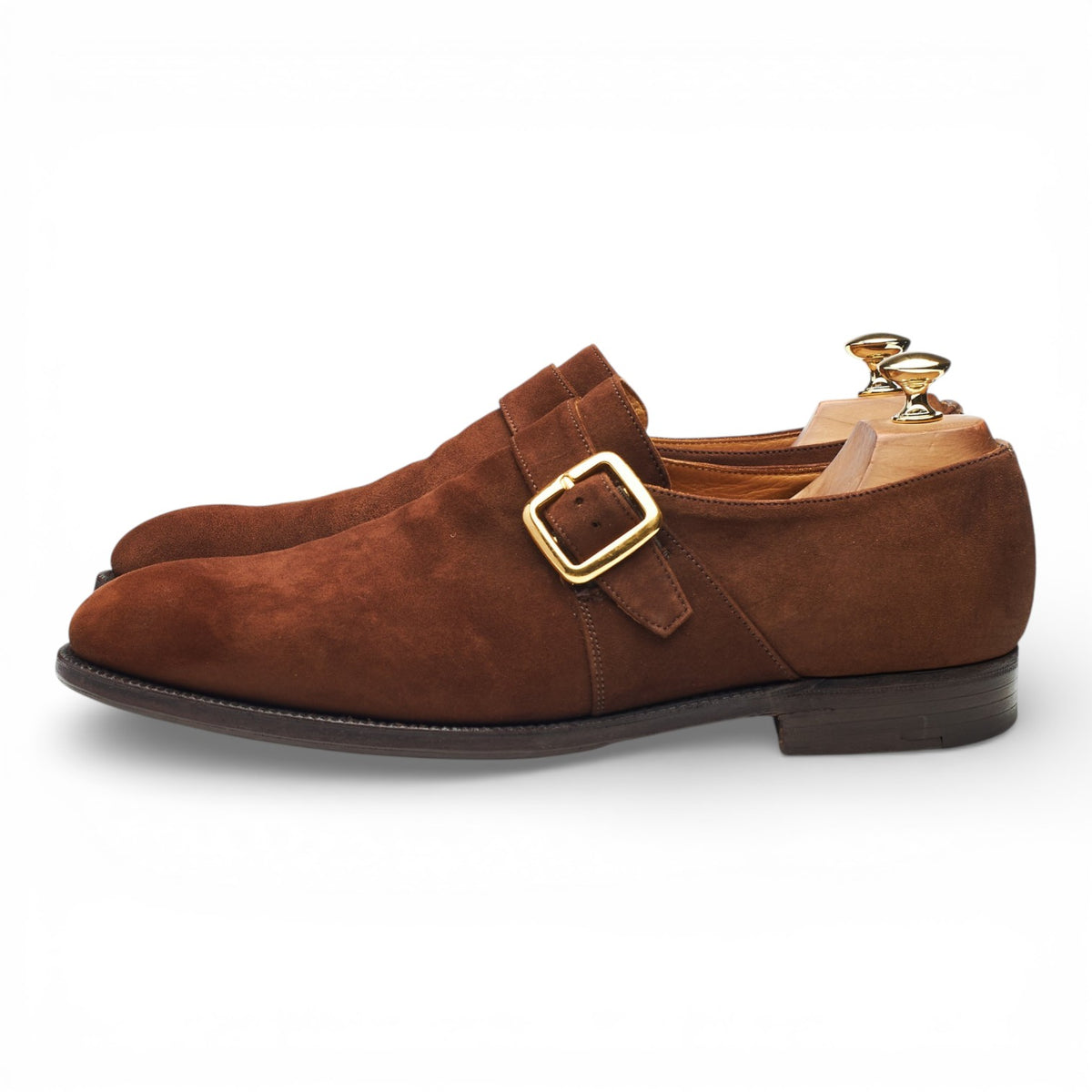 'Westbury' Brown Suede Monk Strap UK 10 F