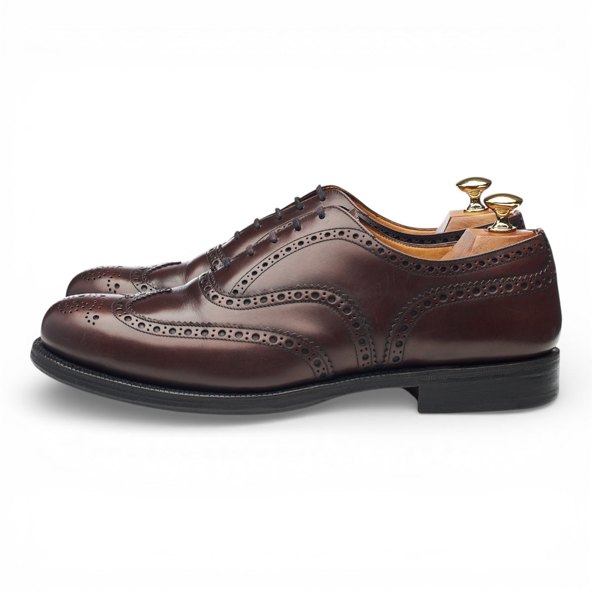 'Attleborough' Dark Brown Leather Oxford Brogues UK 9 G