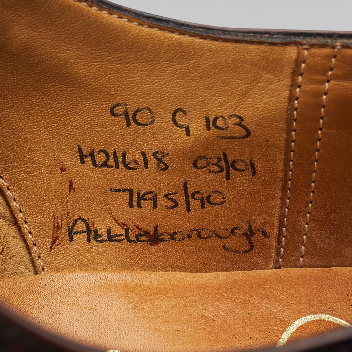 'Attleborough' Dark Brown Leather Oxford Brogues UK 9 G